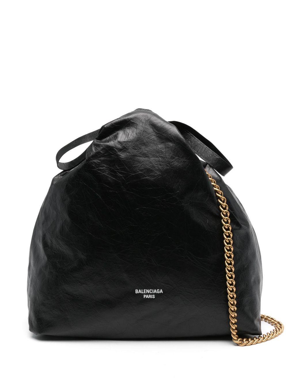 Balenciaga Crush 中号手提包 - 黑色