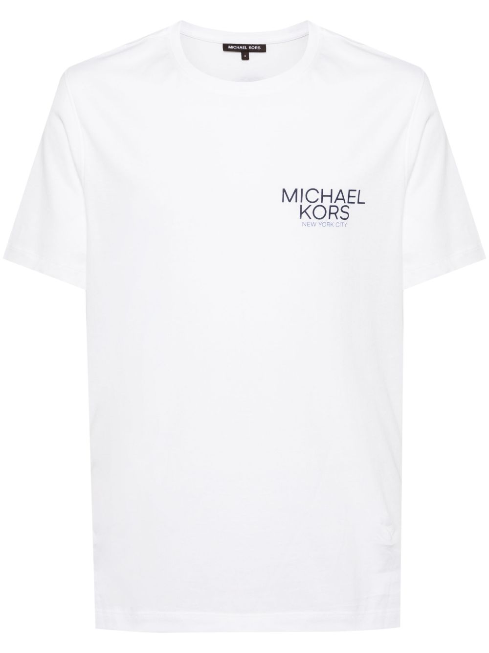 Michael Kors logo印花棉T恤 - 白色