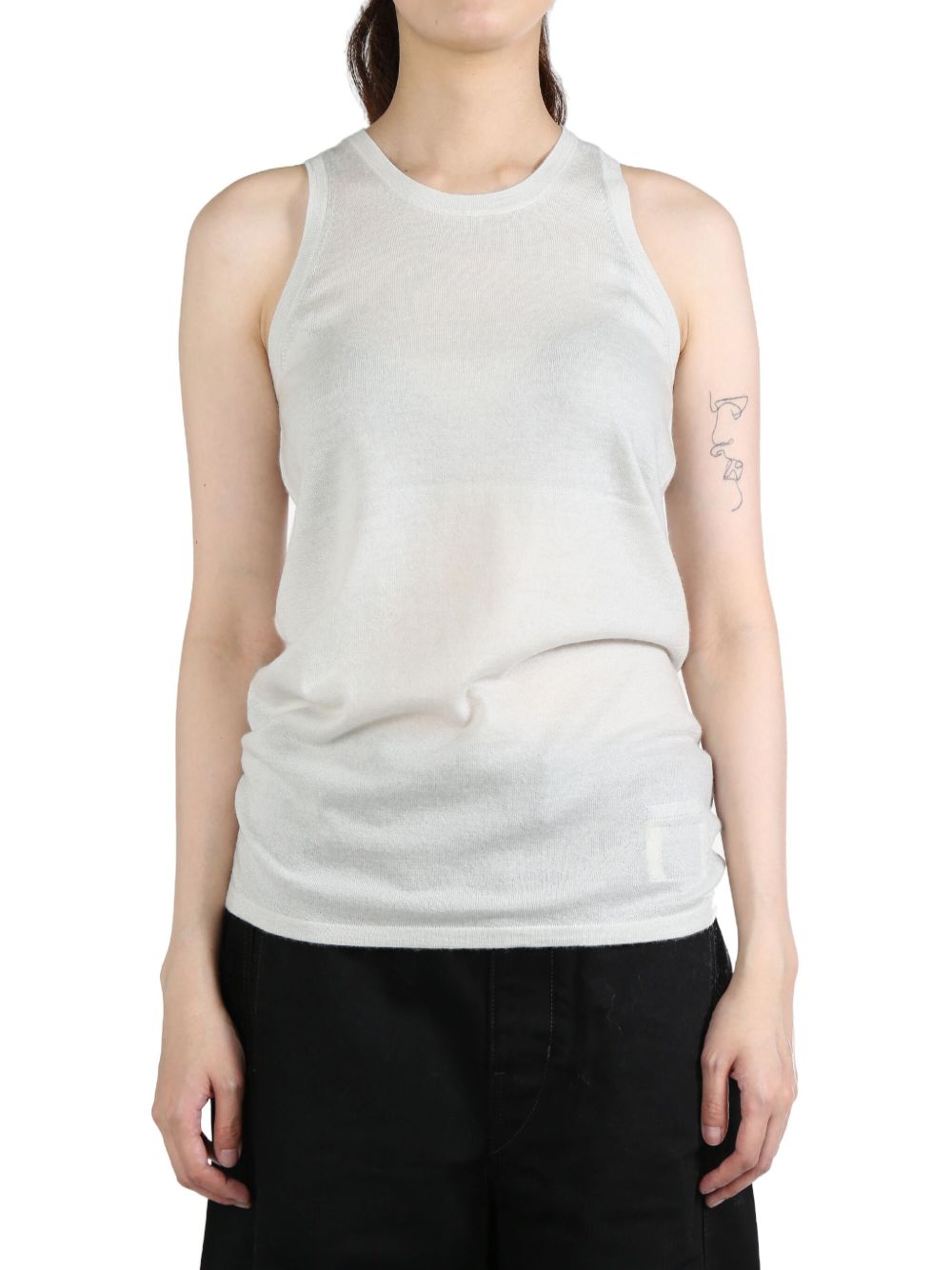 Frenckenberger cashmere tank top - 中性色