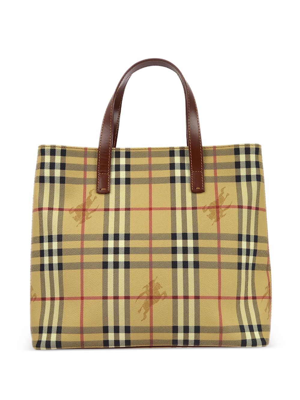 Burberry Pre-Owned Haymarket Check 手提包（1990-2000年代典藏款） - 中性色