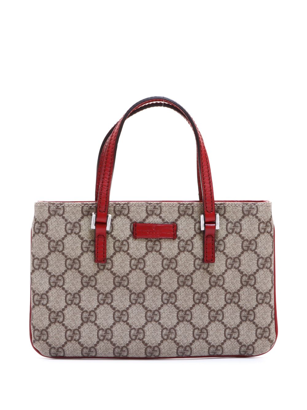 Gucci Pre-Owned GG Supreme 迷你手提包 - 中性色