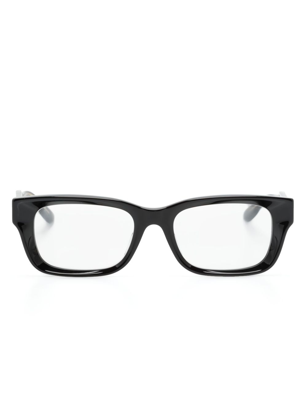 Gucci Eyewear 长方形镜框眼镜 - 黑色