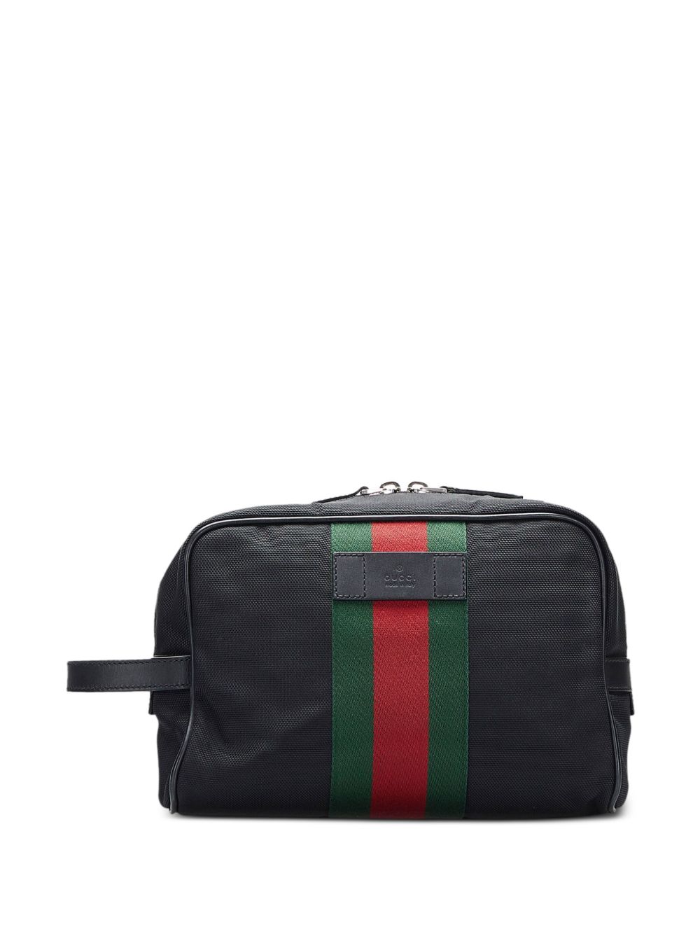 Gucci Pre-Owned Techno Web 手拿包 - 黑色