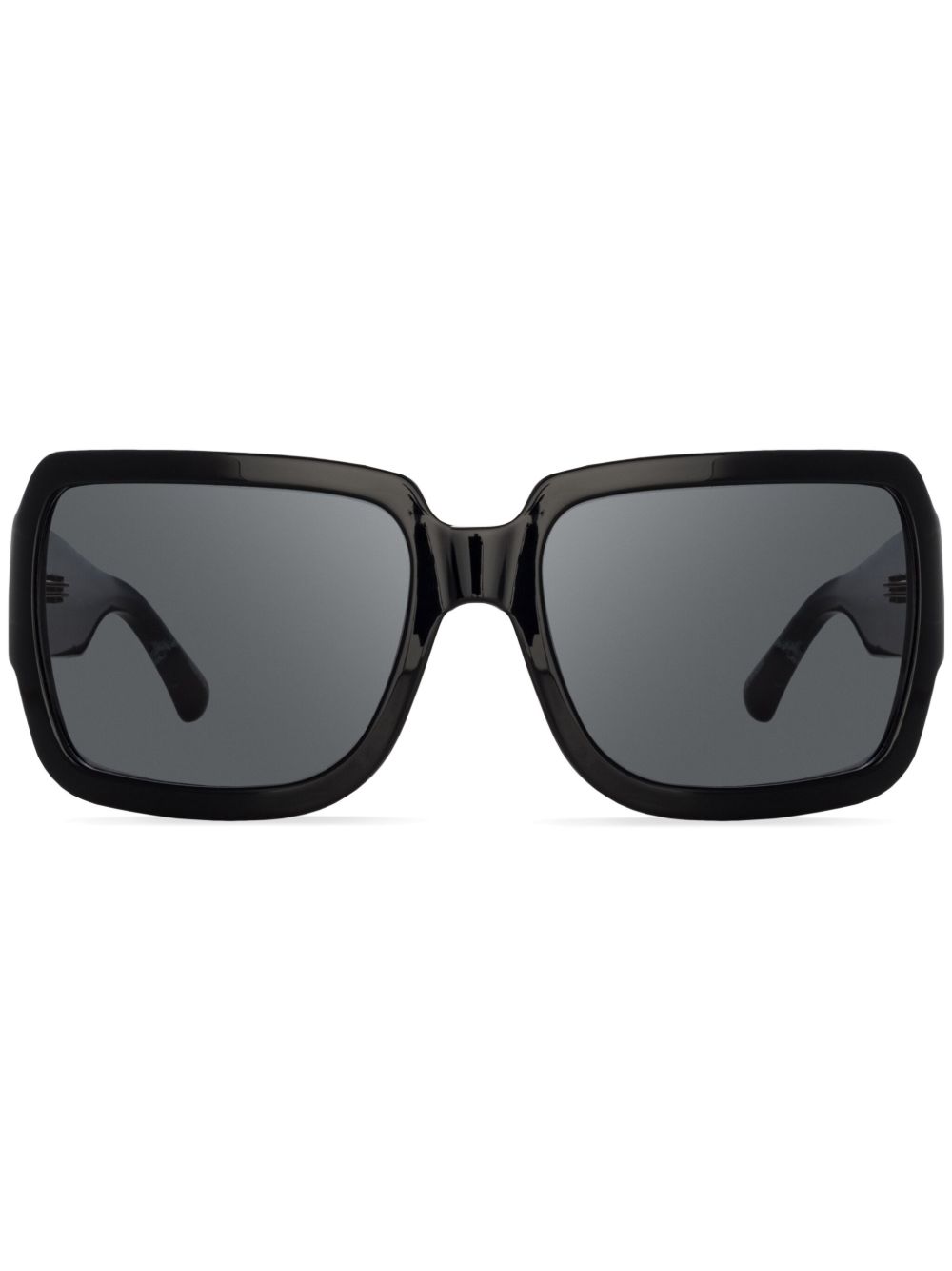Linda Farrow x Dries Van Noten 超大框太阳眼镜 - 黑色