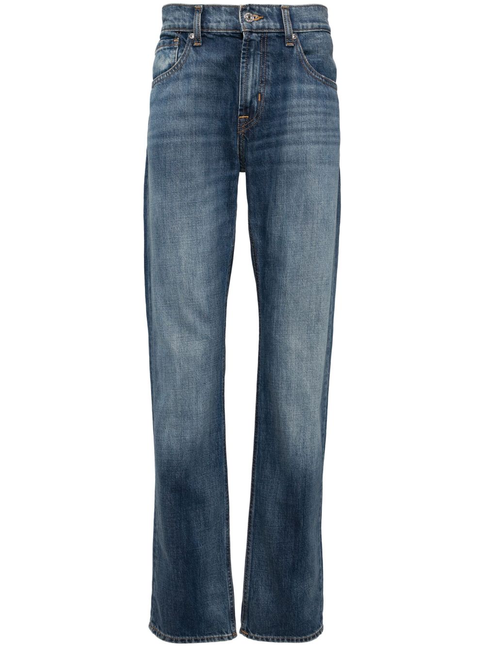 7 For All Mankind 直筒牛仔裤 - 蓝色