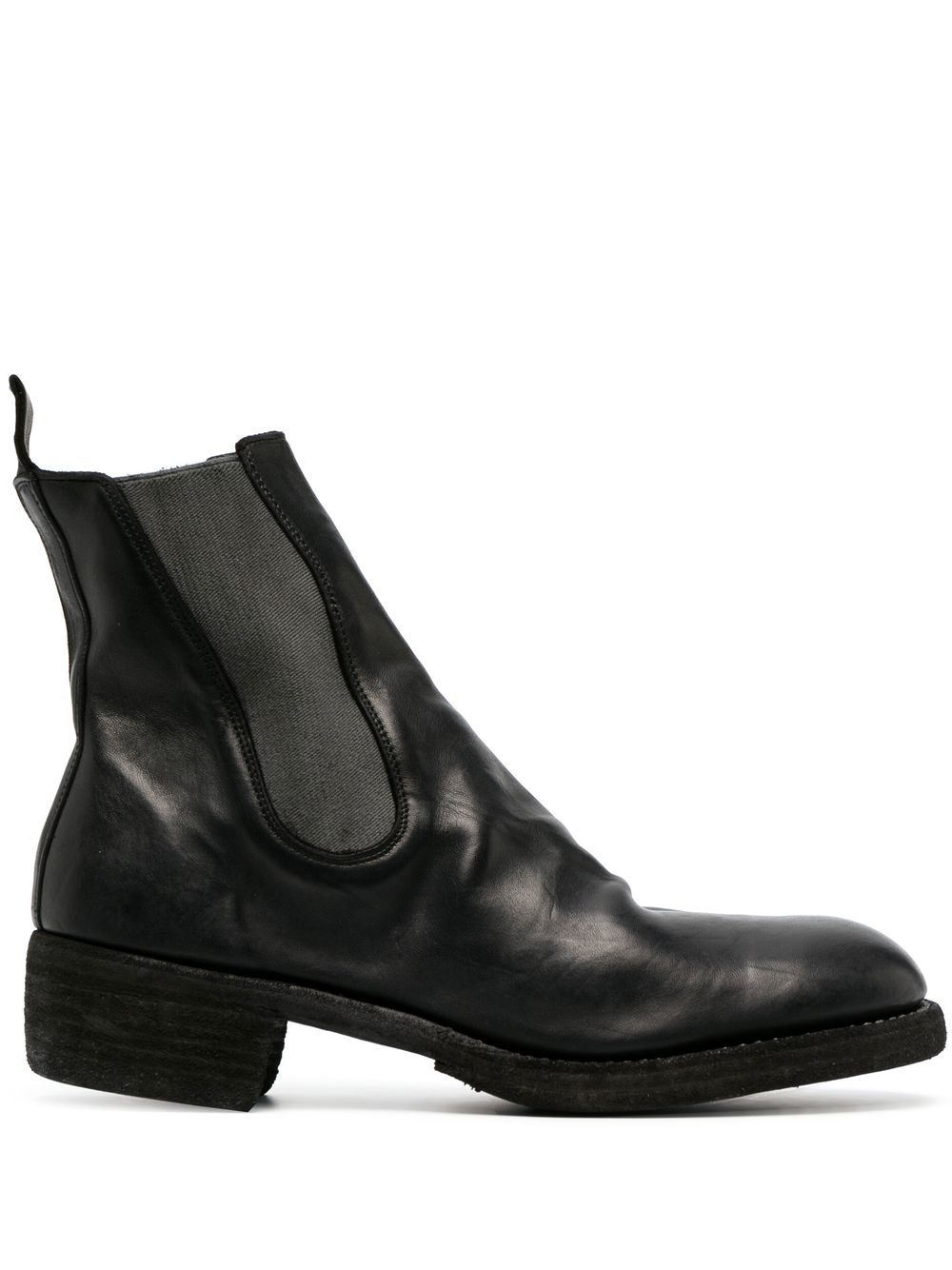 Guidi 皮质切尔西靴 - 黑色