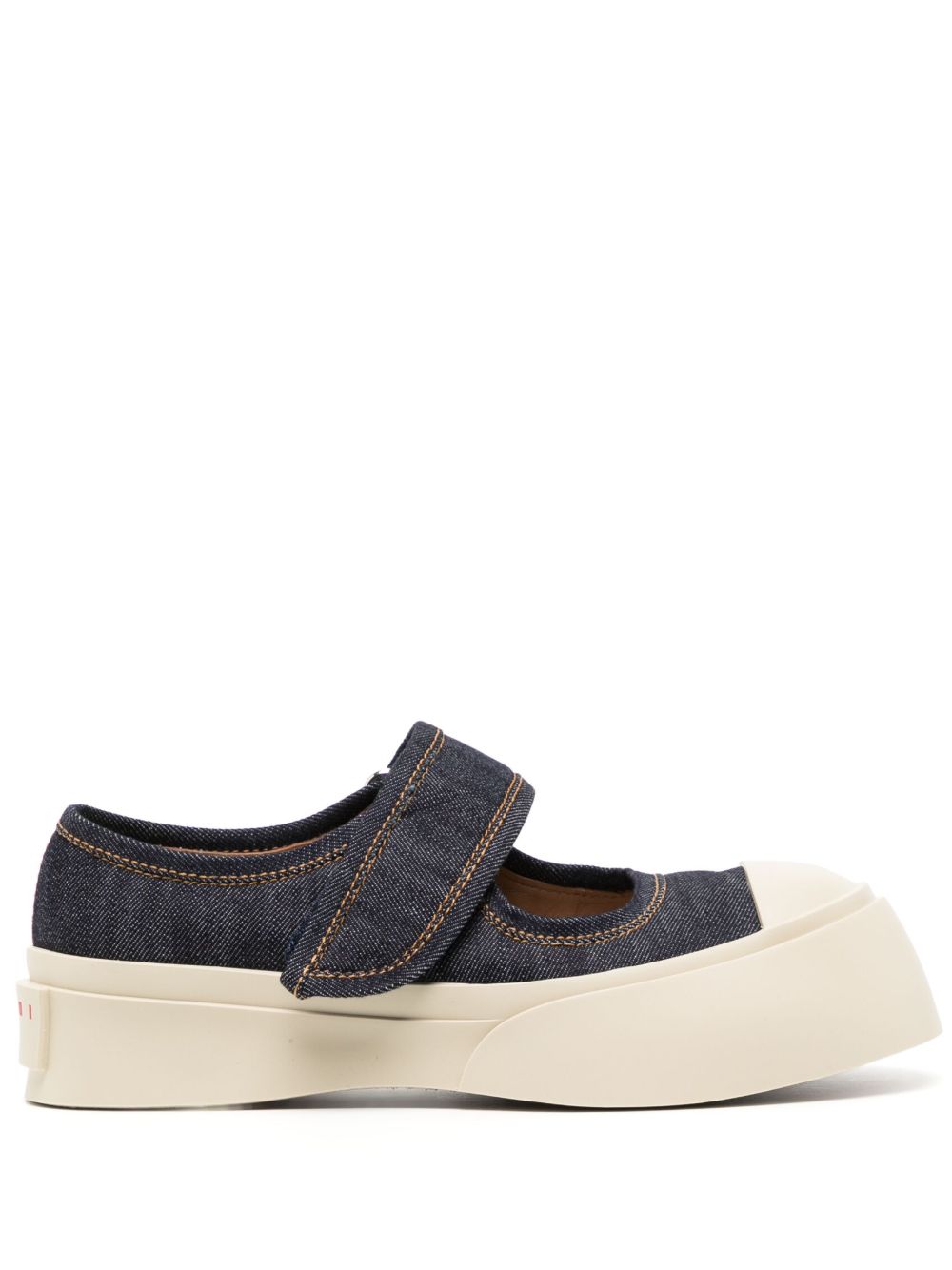 Marni 牛仔玛丽珍鞋凉鞋 - 中性色