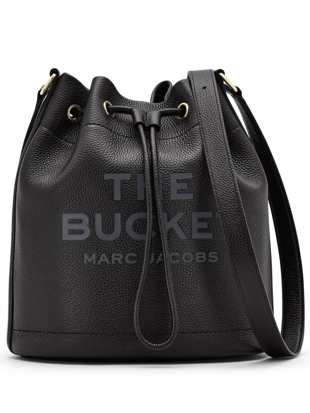 Marc Jacobs The Leather Shoulder 水桶包 - 黑色