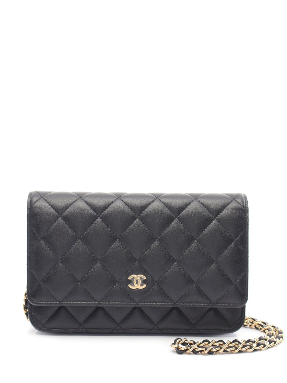 CHANEL Pre-Owned 搭链钱包（2021年典藏款） - 黑色