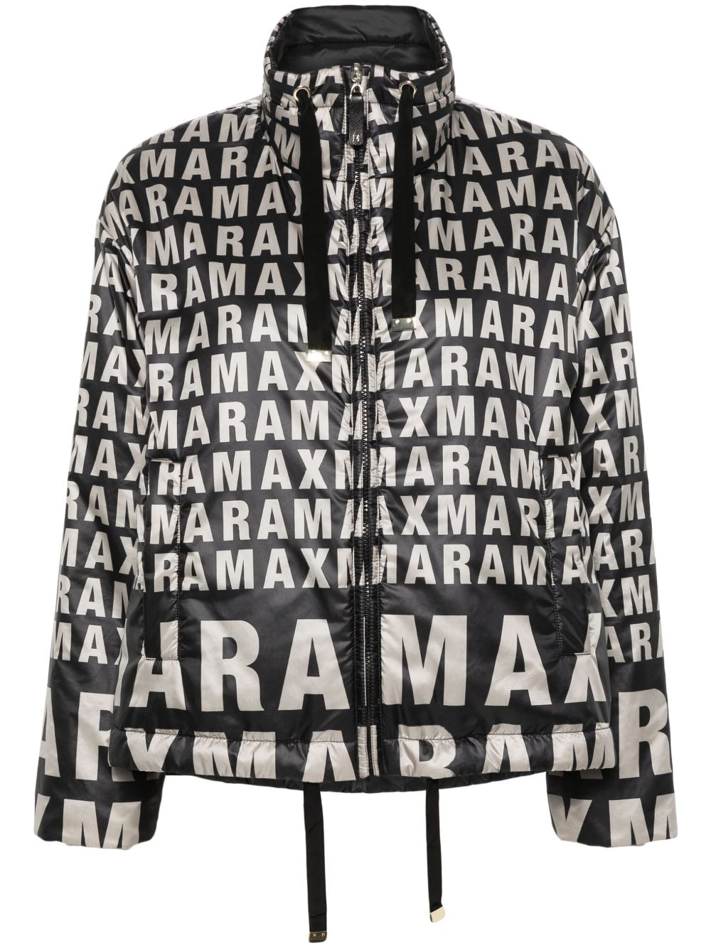 Max Mara Bilogo logo印花双面夹克 - 黑色