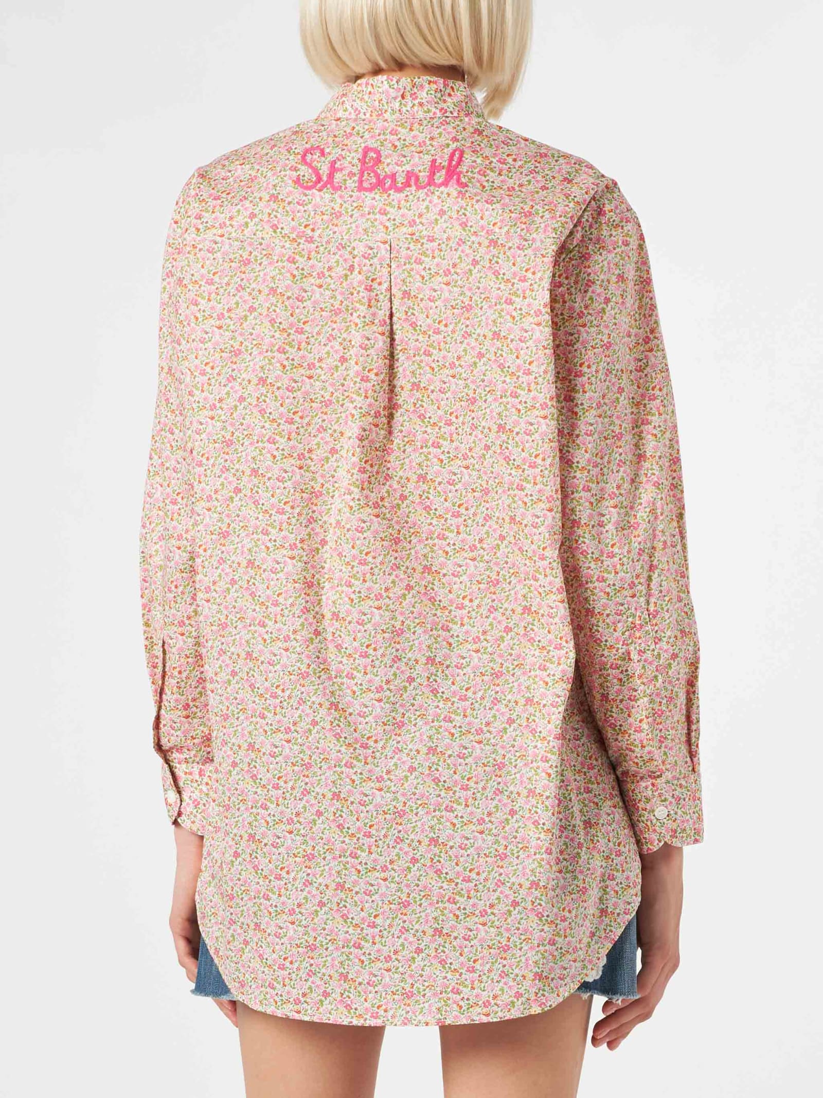 MC2 Saint Barth 女士Brigitte花卉印花棉质衬衫（采用Liberty面料）