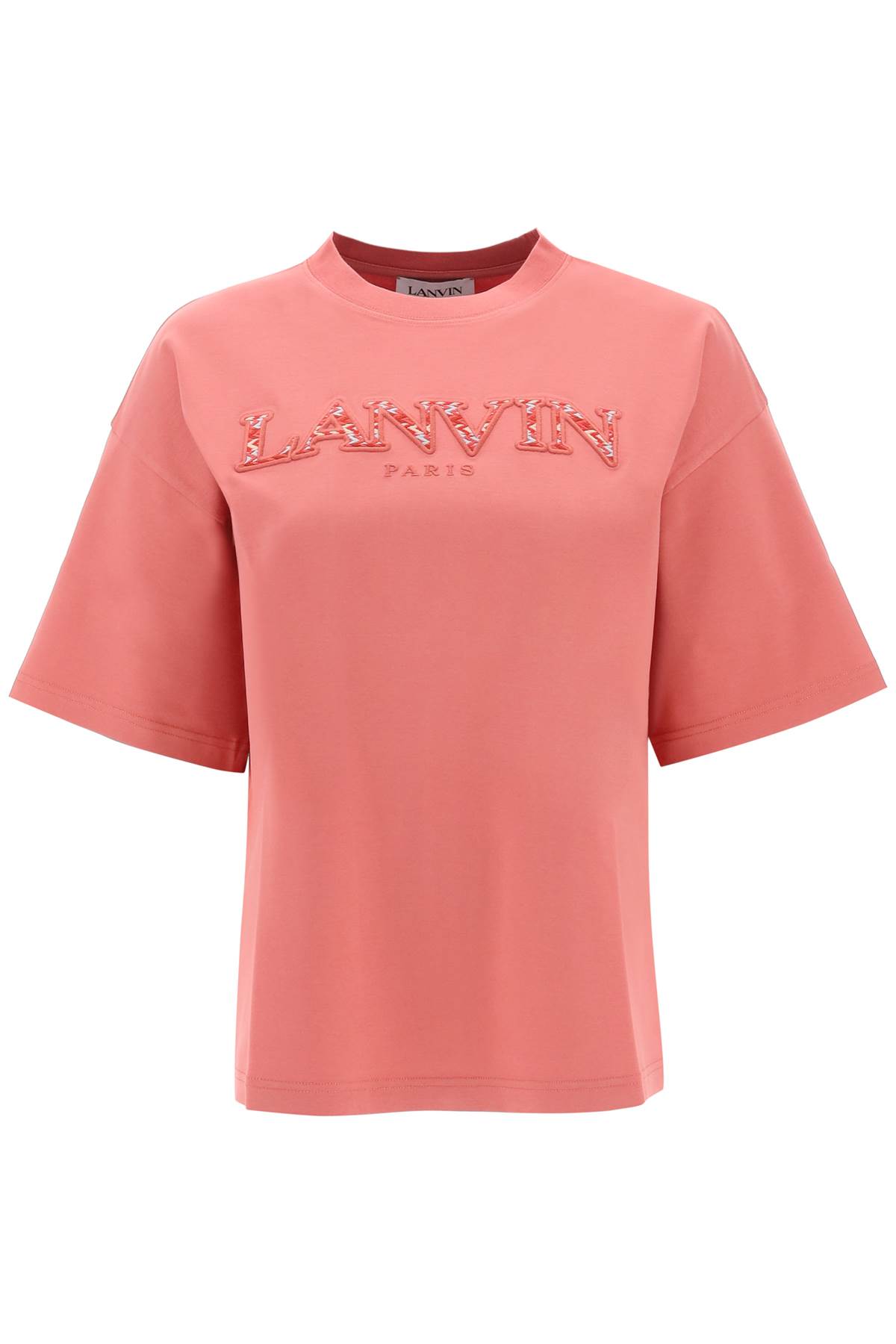 Lanvin 做旧粉色棉质宽松T恤