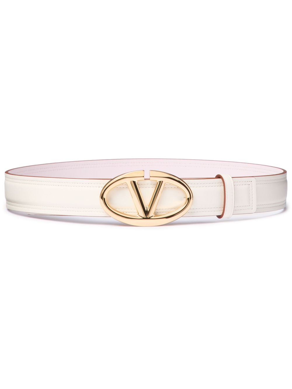 Valentino Garavani The Bold Edition VLogo 腰带 - 白色
