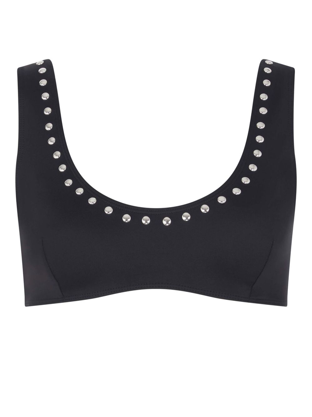 Let's Swim studded bikini top - 黑色