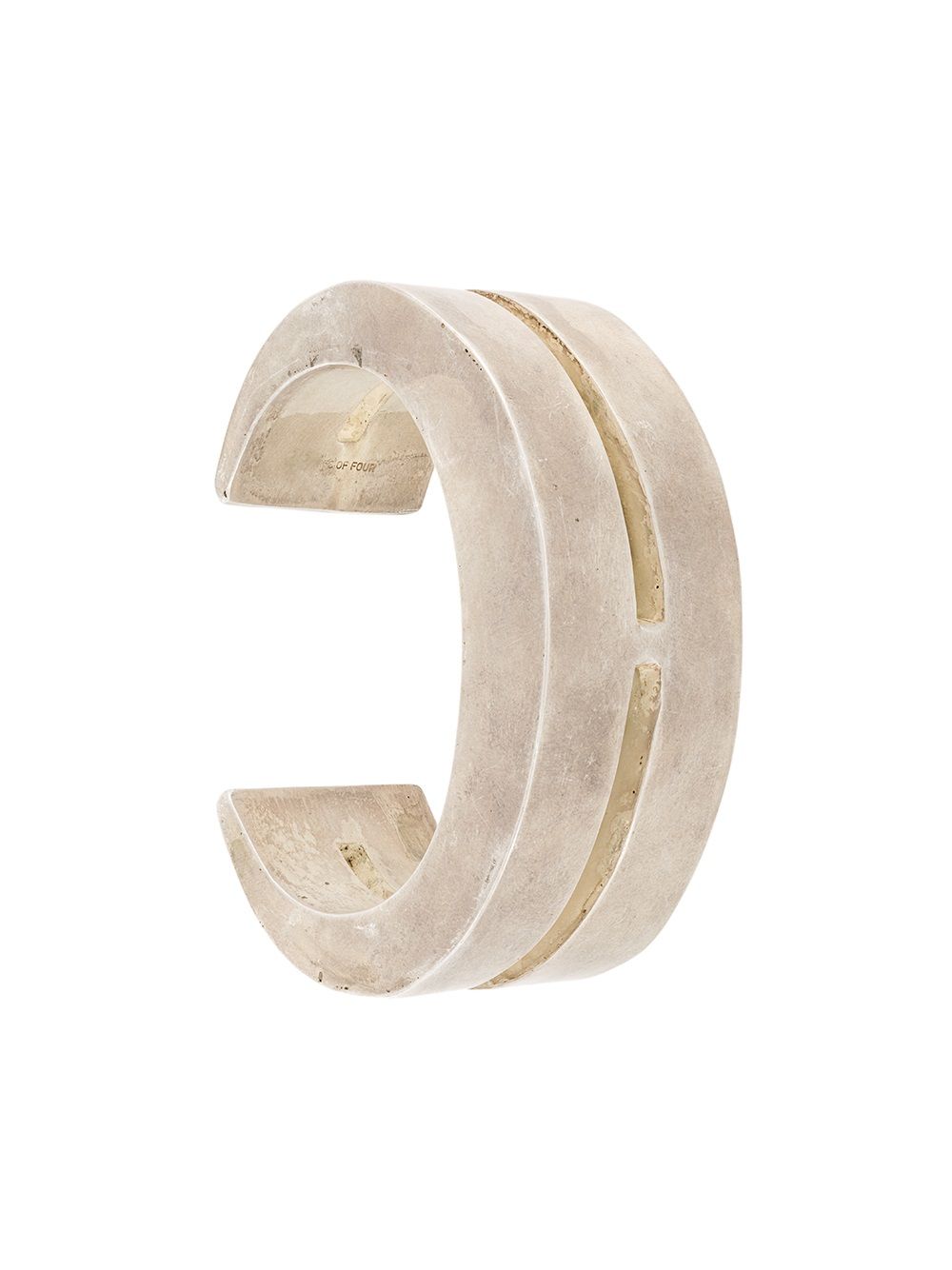Parts of Four Crescent Crevice手链 - 金属色