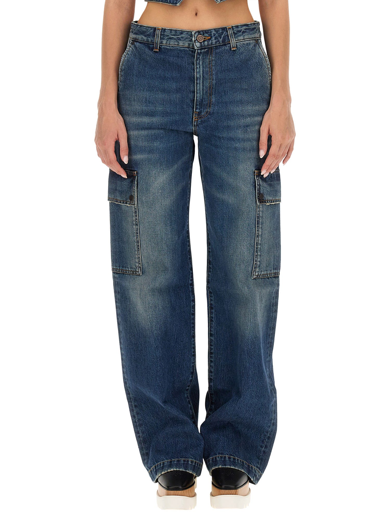 Stella McCartney 直筒工装牛仔裤