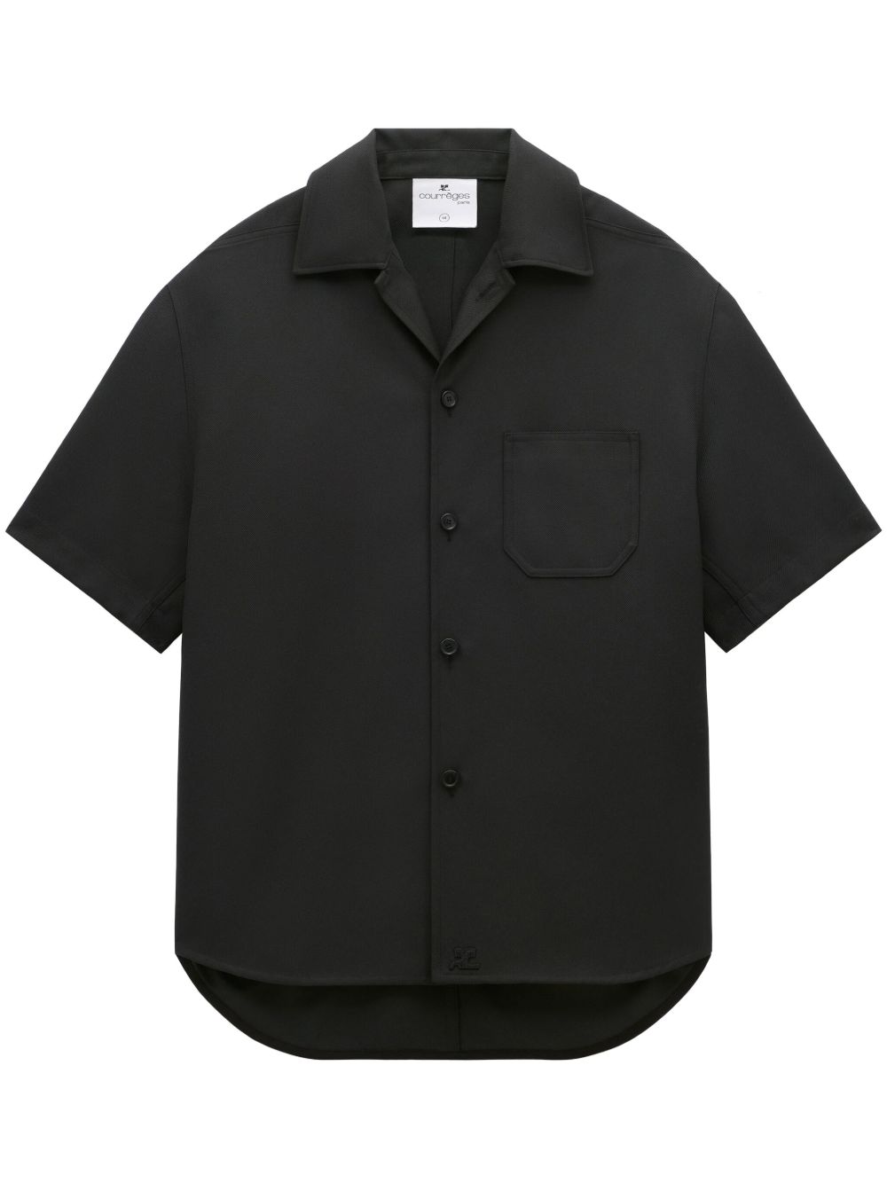 Courrèges Skater Retro 衬衫 - 黑色
