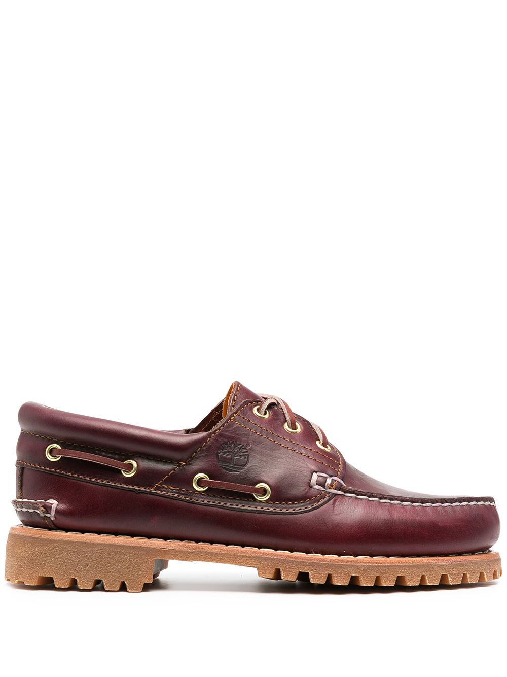 Timberland 3-Eye Classic 凸凹鞋底乐福鞋 - 红色