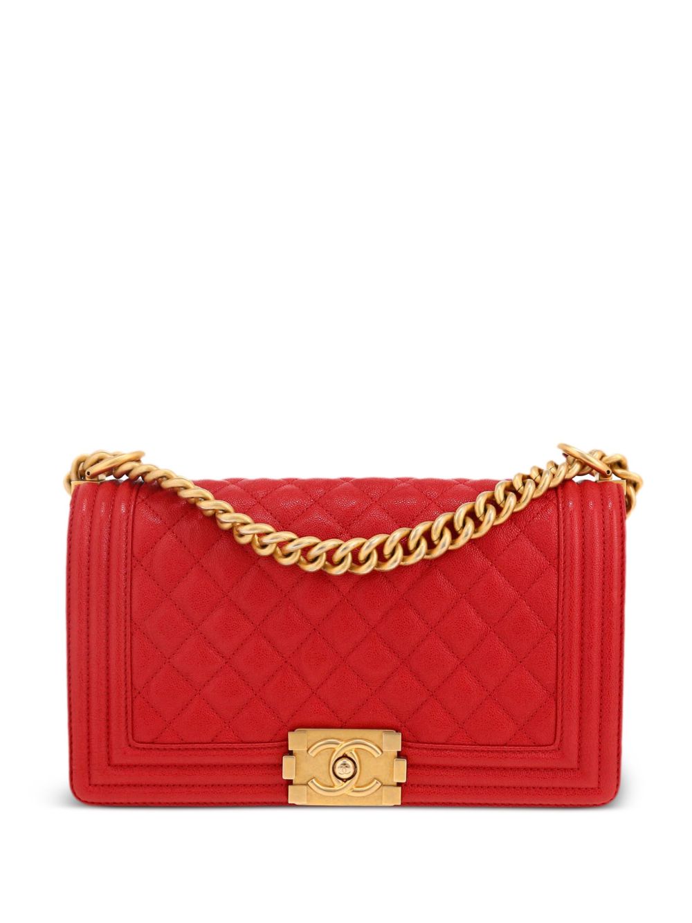 CHANEL Pre-Owned Boy Chanel 单肩包（2019年典藏款） - 红色