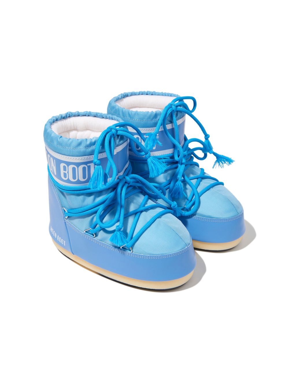 Moon Boot Kids Icon logo印花短靴 - 蓝色