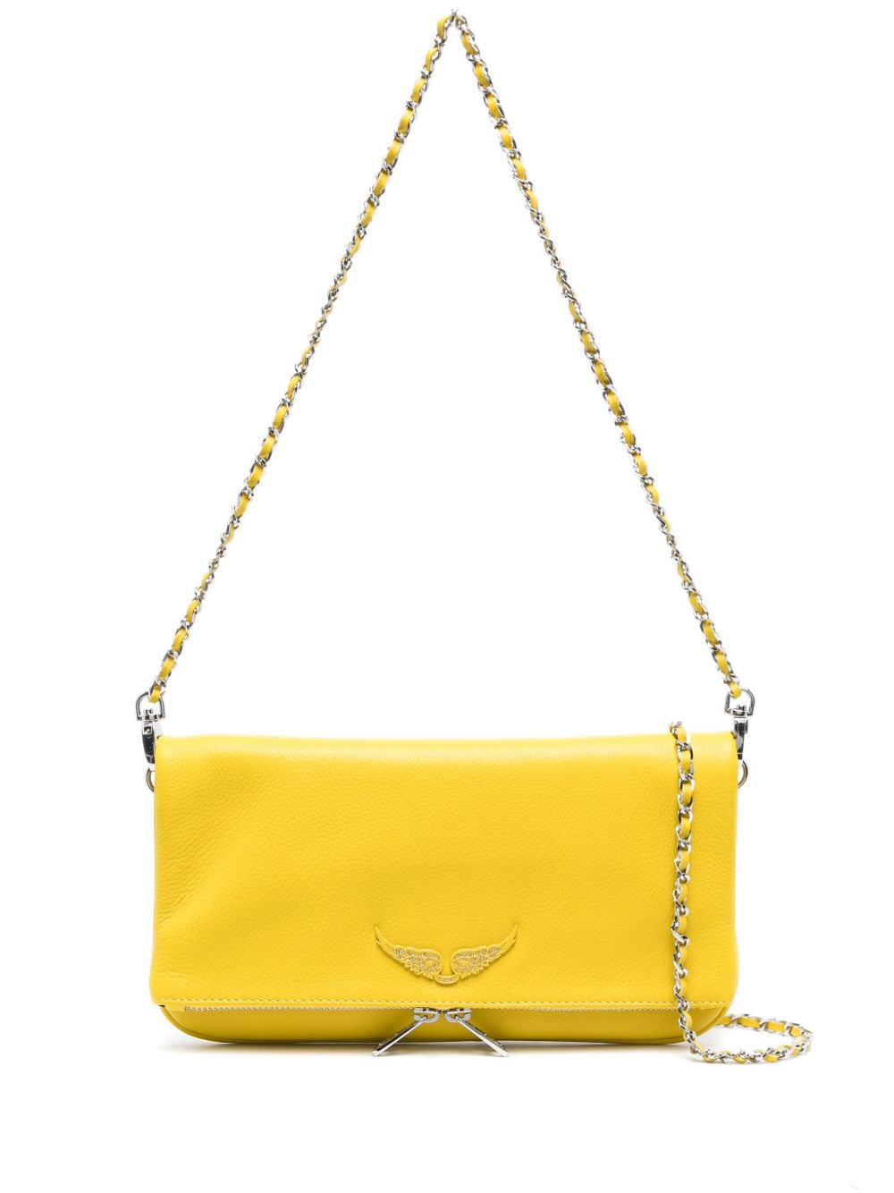 Zadig&Voltaire Rock 皮质斜挎包 - 黄色