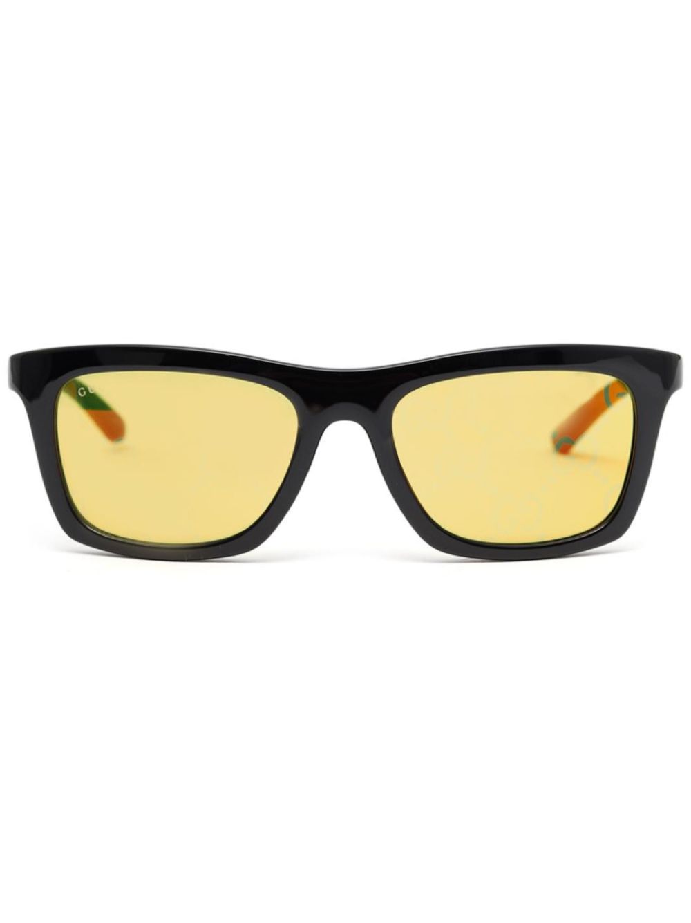 Gucci Eyewear 方框太阳眼镜 - 黑色