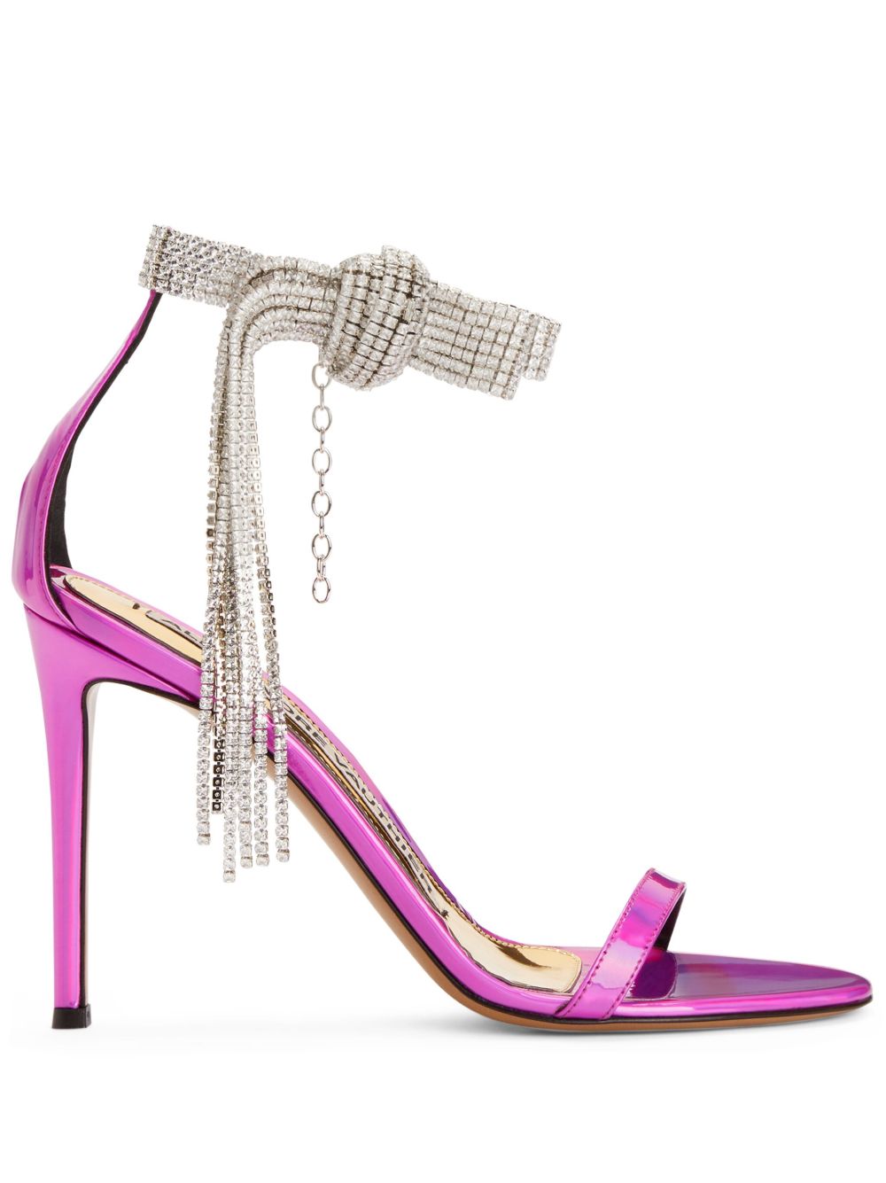 Alexandre Vauthier Diana 晶饰高跟凉鞋 - 粉色
