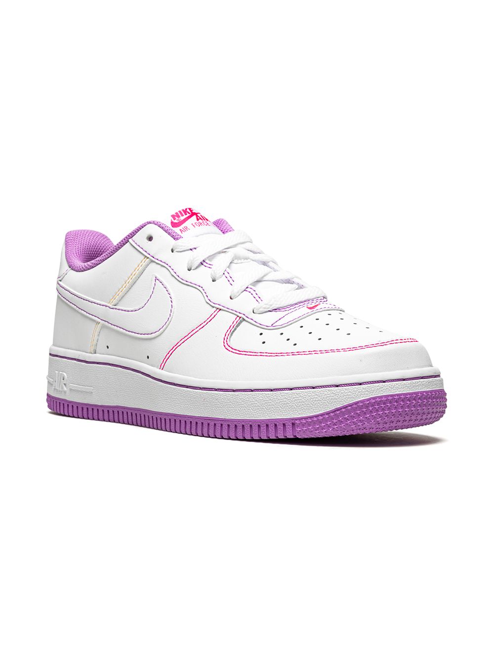 Nike Kids Air Force 1 GS 运动鞋 - 白色