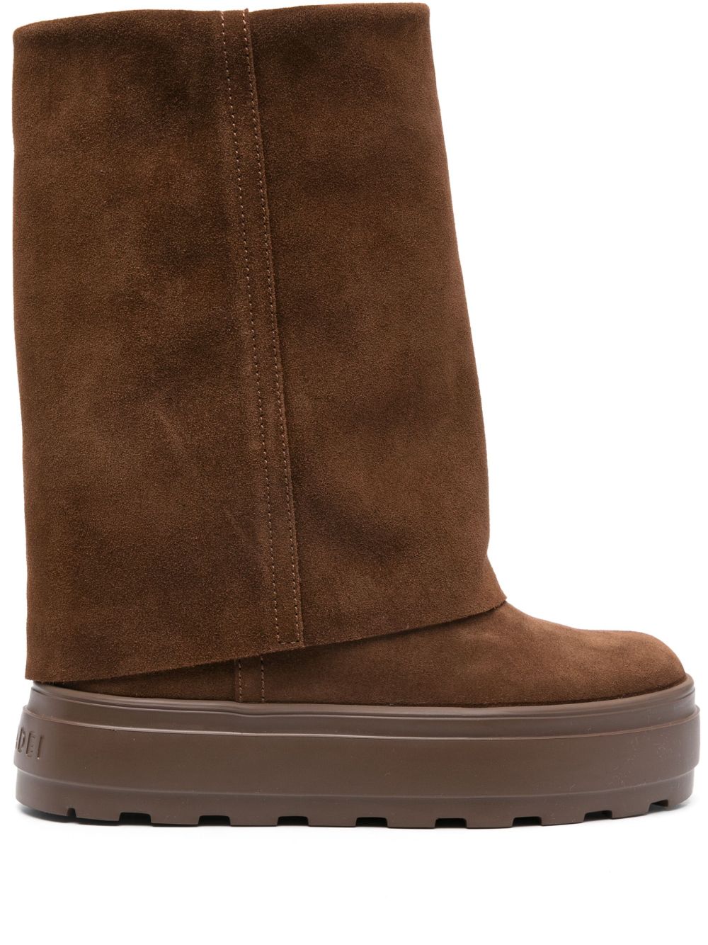 Casadei New Double Face 高跟靴（8厘米） - 褐色