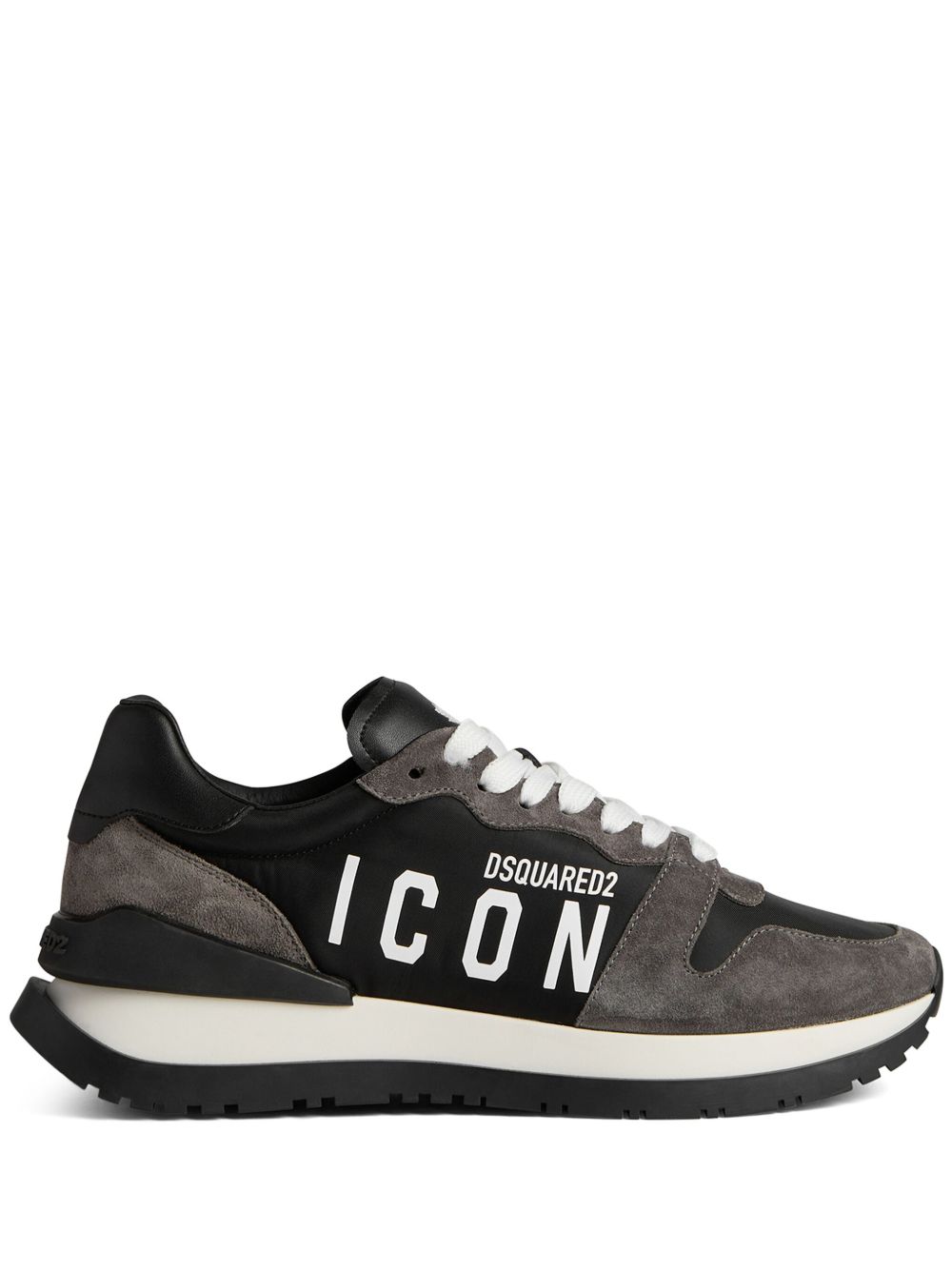 DSQUARED2 Running Icon 印花运动鞋 - 黑色