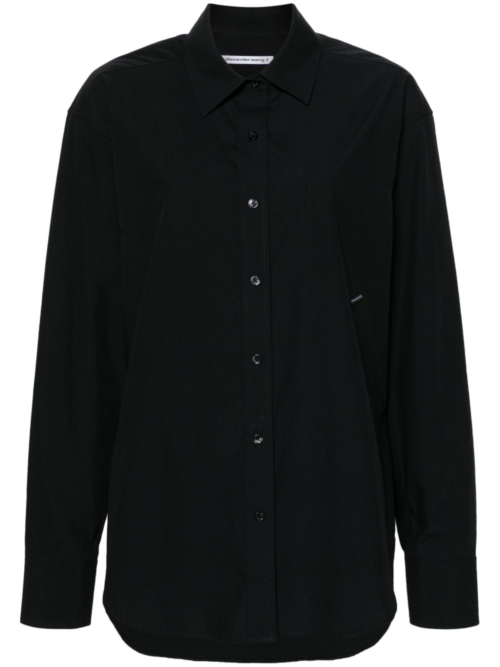 Alexander Wang 长袖棉衬衫 - 黑色
