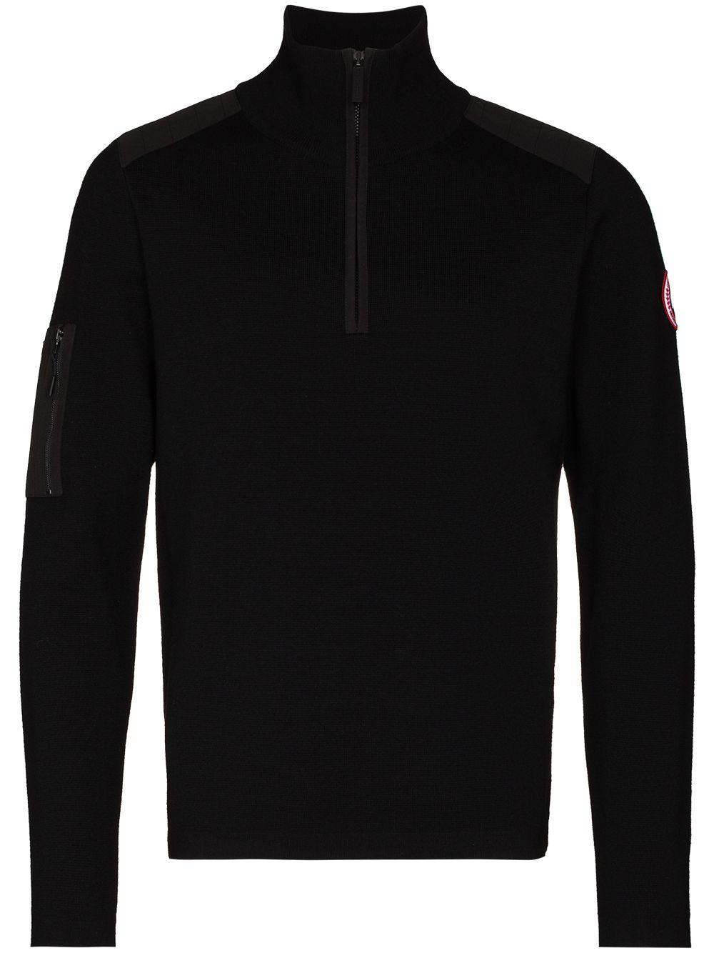 Canada Goose Stormont 拉链领卫衣 - 黑色