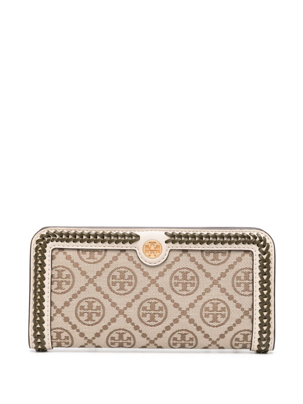 Tory Burch T Monogram 提花钱包 - 中性色