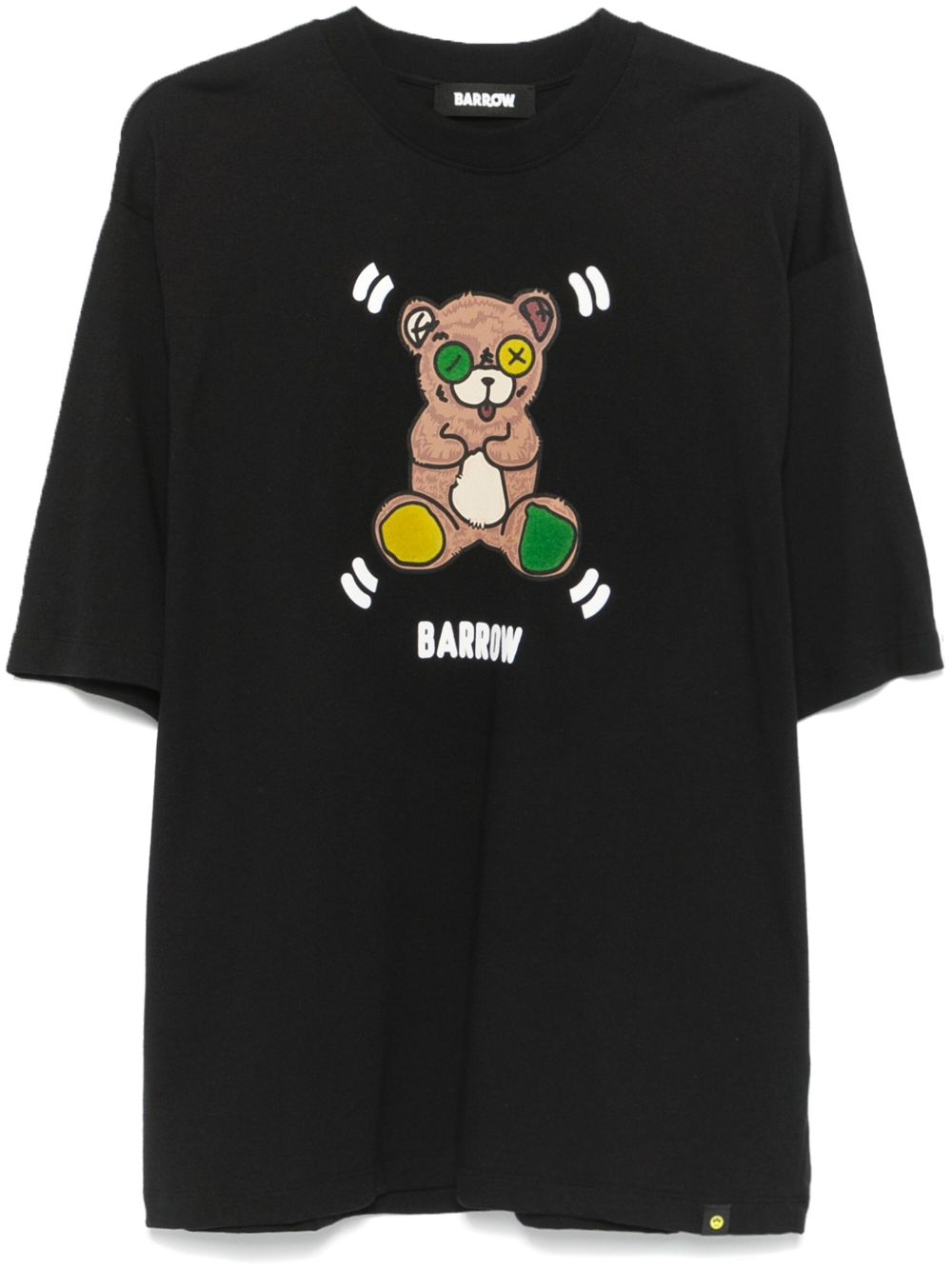 BARROW 小熊印花T恤 - 黑色