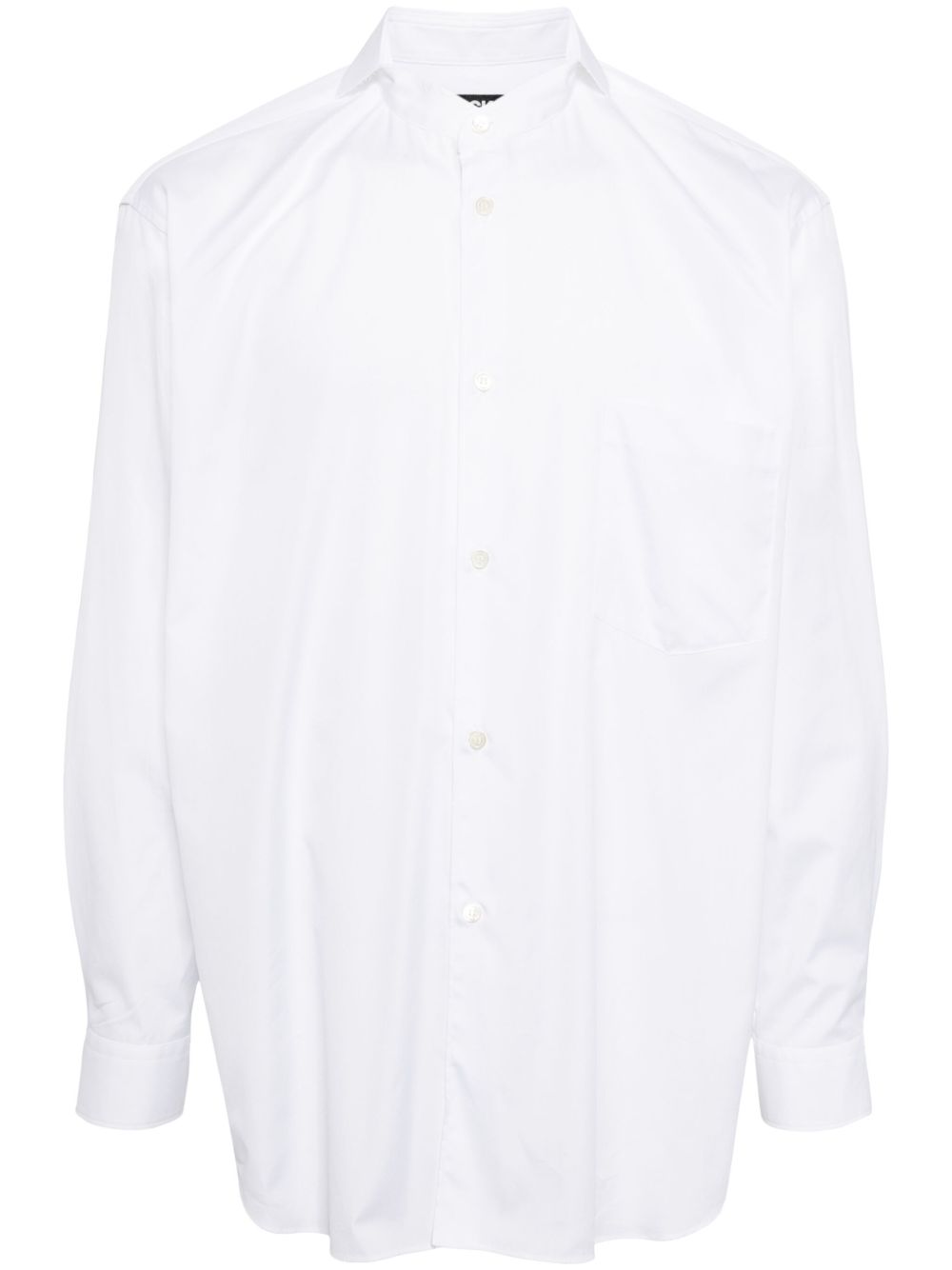 Black Comme Des Garçons 棉府绸衬衫 - 白色