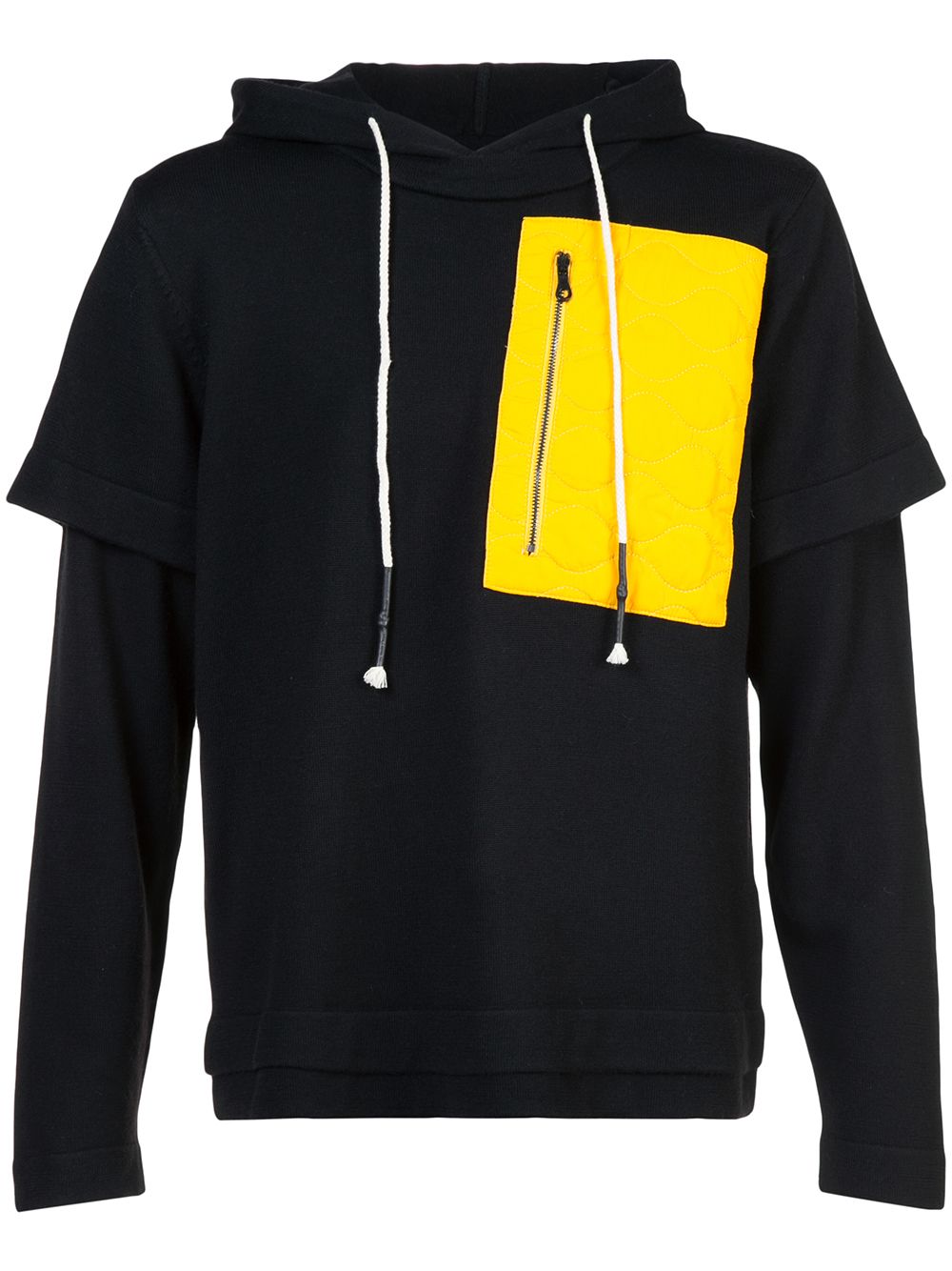 Mostly Heard Rarely Seen colour-block hooded sweatshirt - 黑色