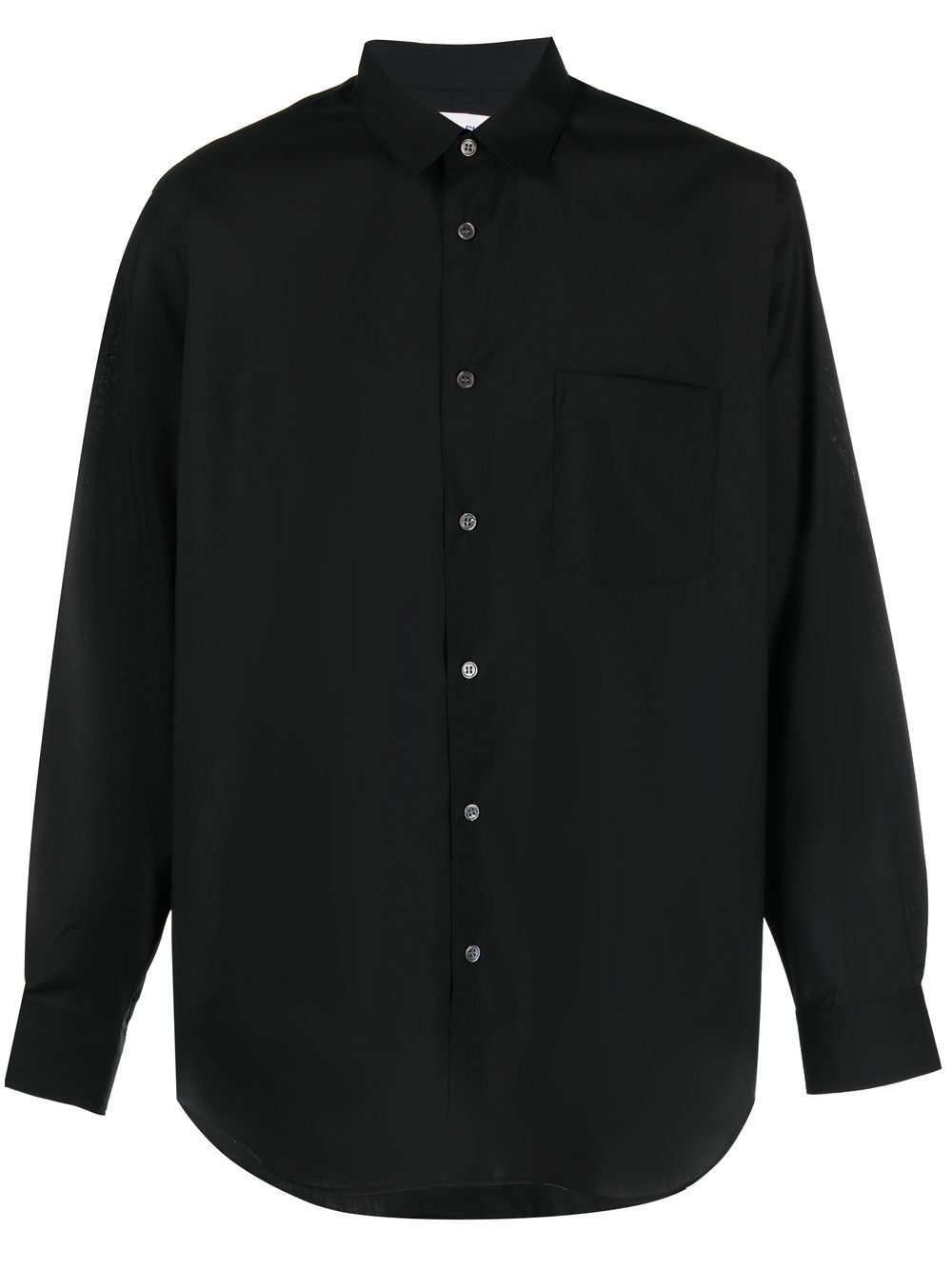Comme Des Garçons Shirt 经典排扣衬衫 - 黑色