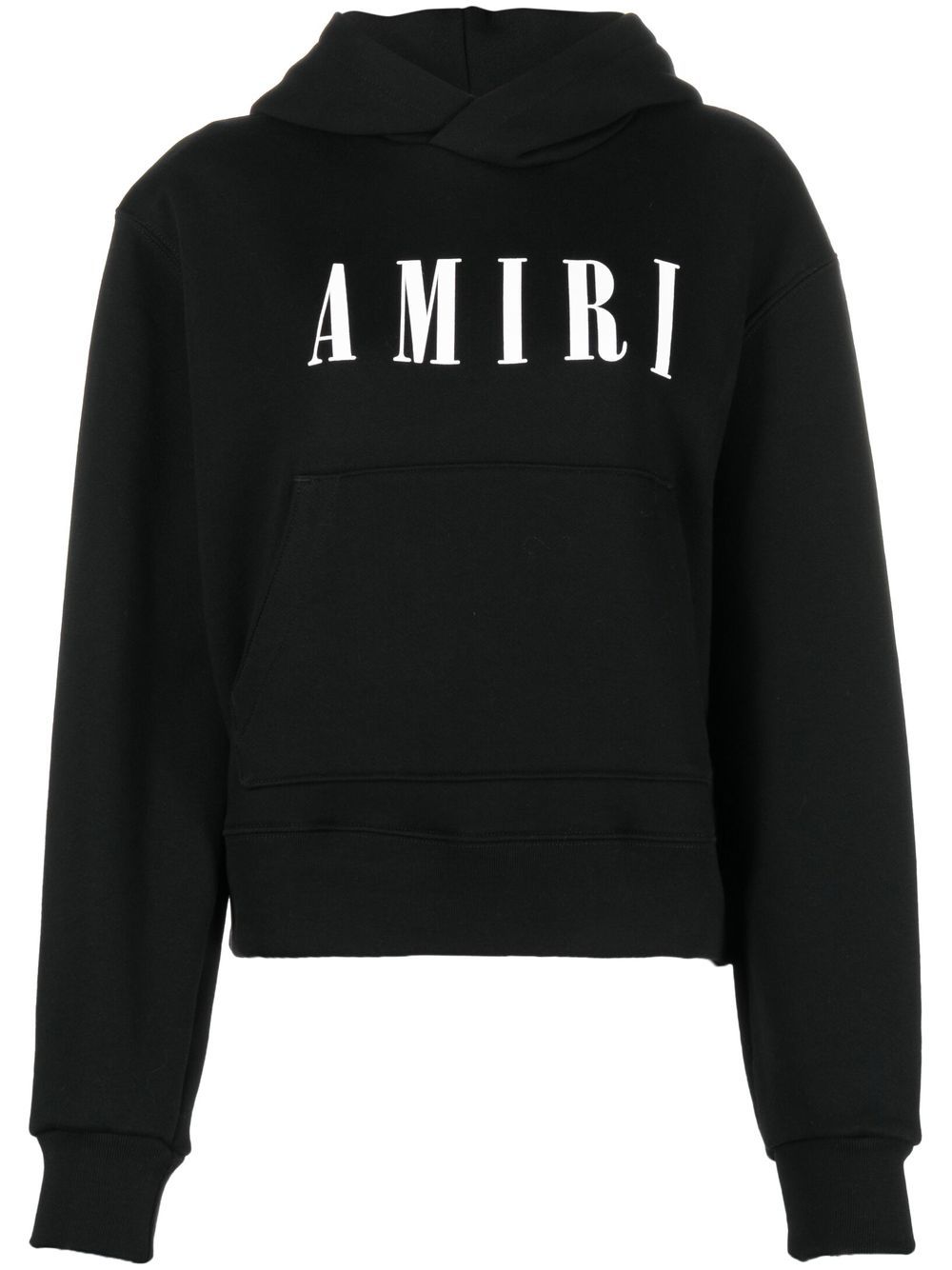 AMIRI logo印花连帽衫 - 黑色