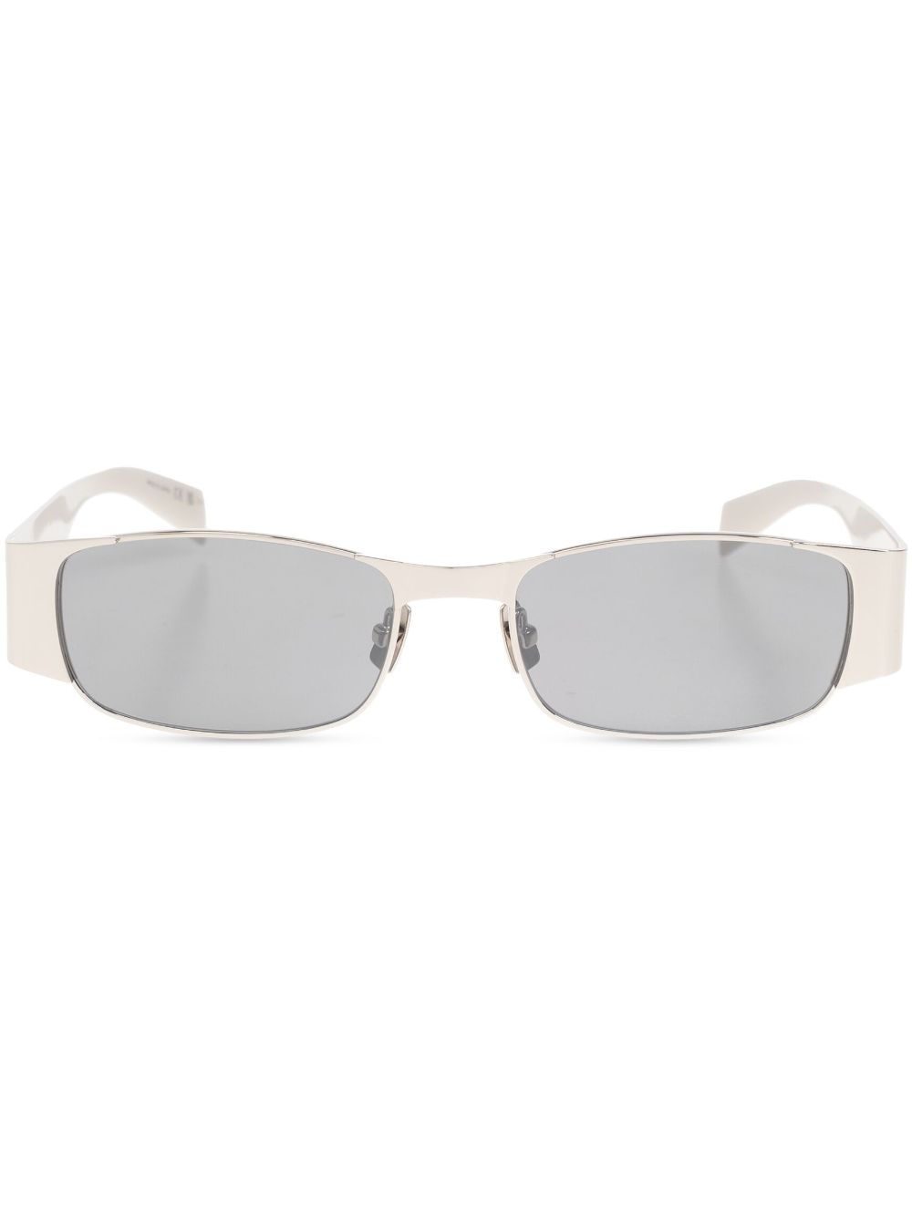 Saint Laurent Eyewear logo雕刻太阳眼镜 - 银色