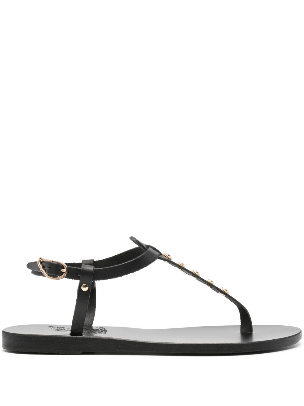 Ancient Greek Sandals Lito Bee 皮质凉鞋 - 黑色