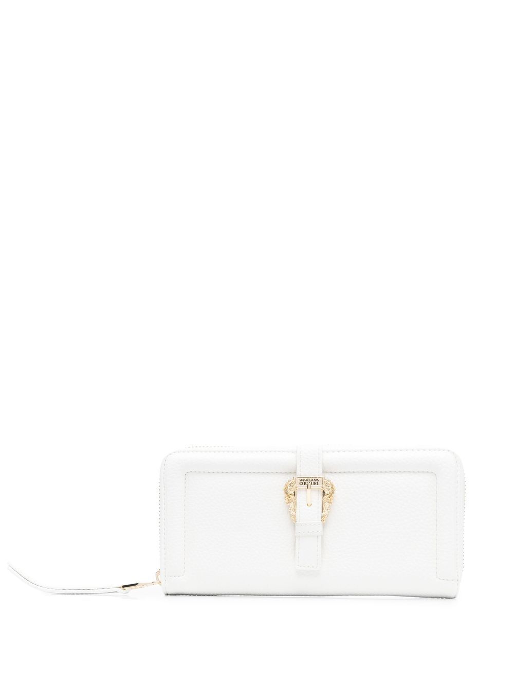 Versace Jeans Couture Barocco 扣环钱包 - 白色