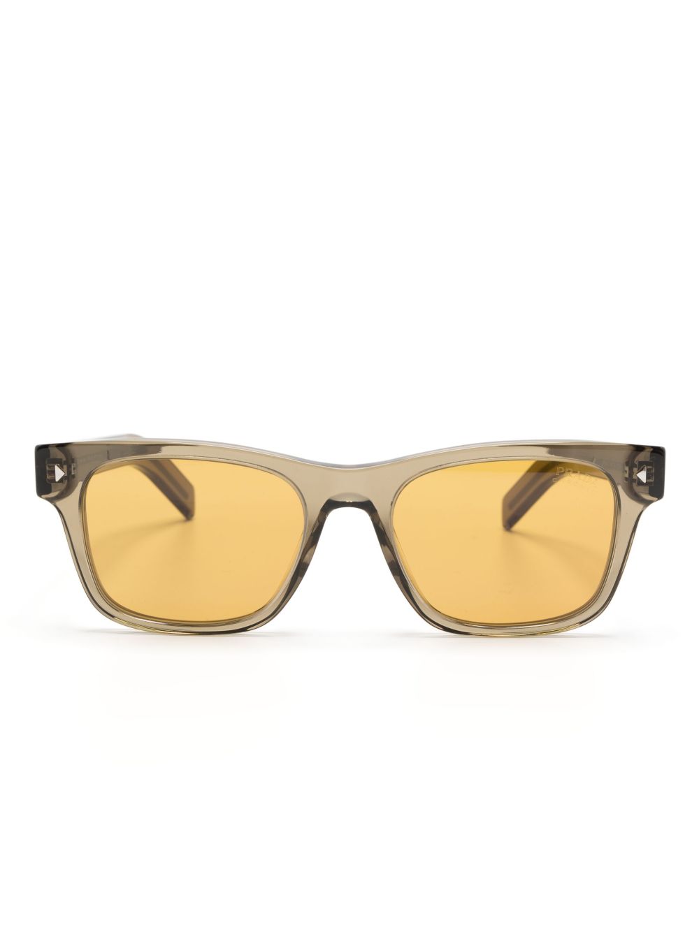 Prada Eyewear 方框太阳眼镜 - 中性色
