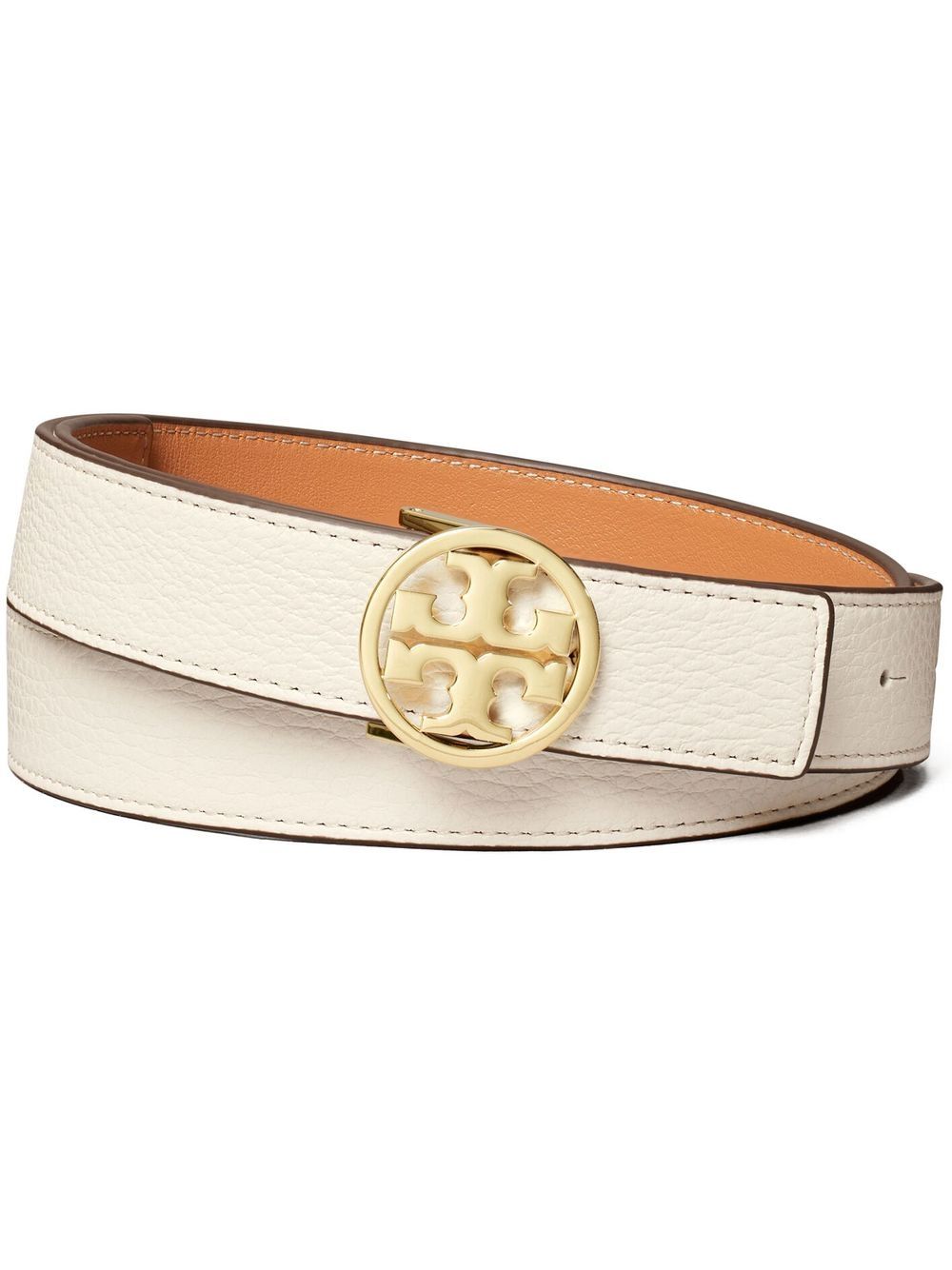 Tory Burch Miller 双面腰带 - 白色