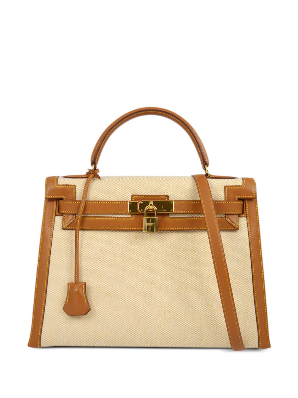 Hermès Pre-Owned Kelly 32 Sellier 两用手提包（1996年典藏款） - 中性色