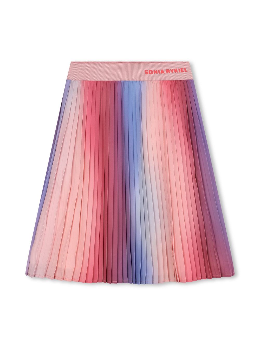 SONIA RYKIEL ENFANT 渐色效果百褶半身裙 - 粉色