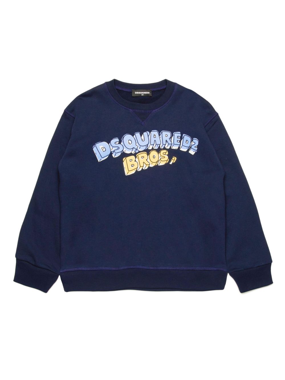 DSQUARED2 KIDS 图案印花卫衣 - 蓝色