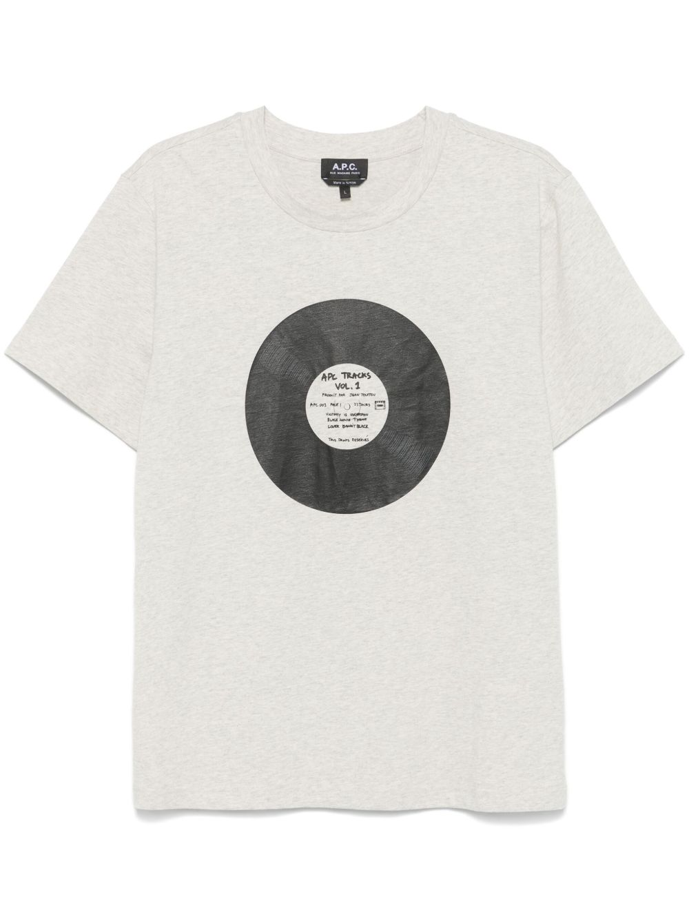 A.P.C. Vinyl T恤 - 中性色