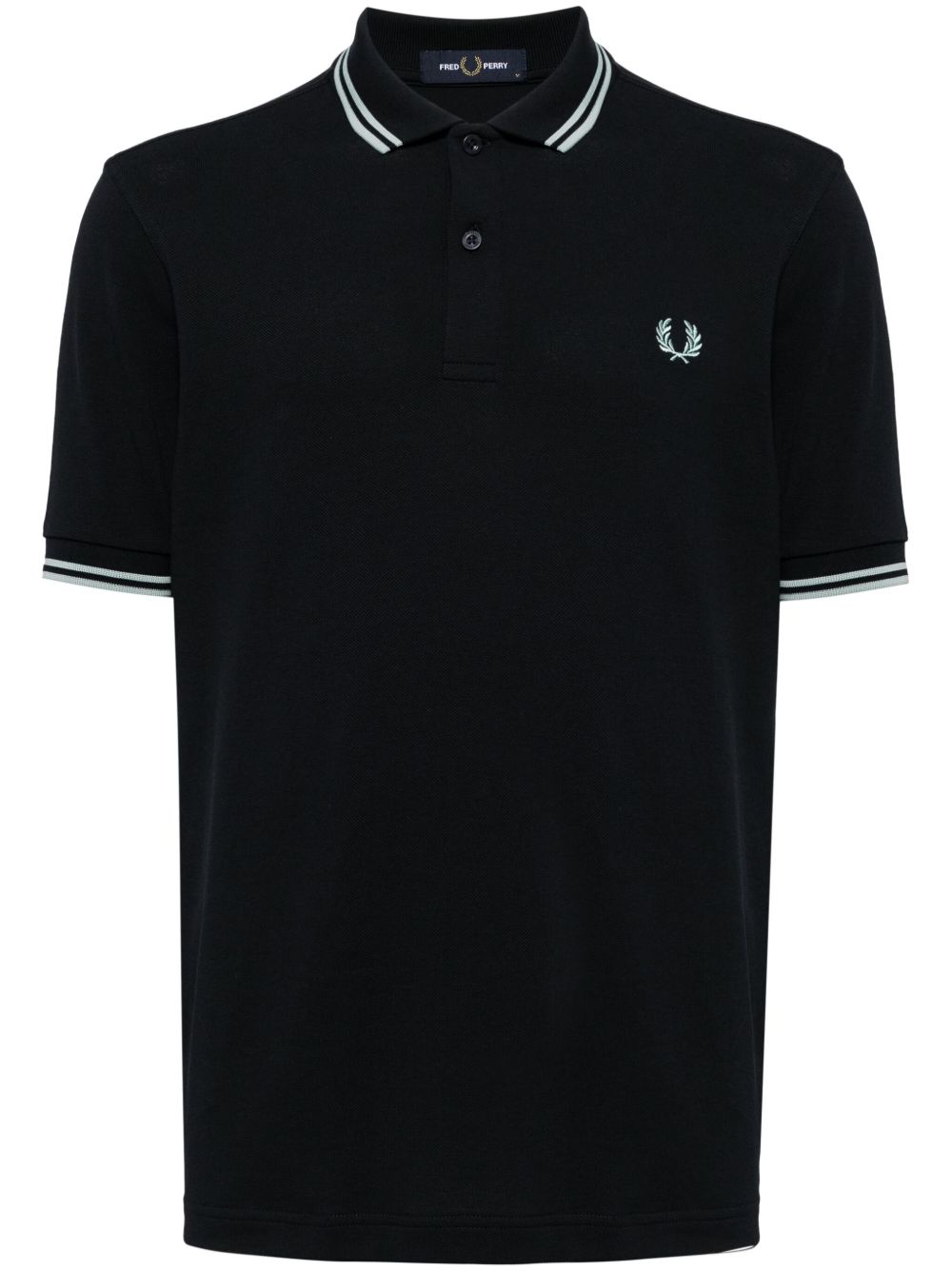 Fred Perry 双边饰polo衫 - 蓝色
