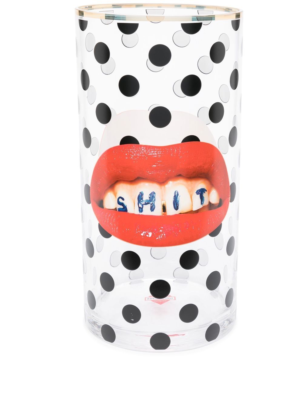 Seletti Toiletpaper Lips 印花瓶 - 黑色
