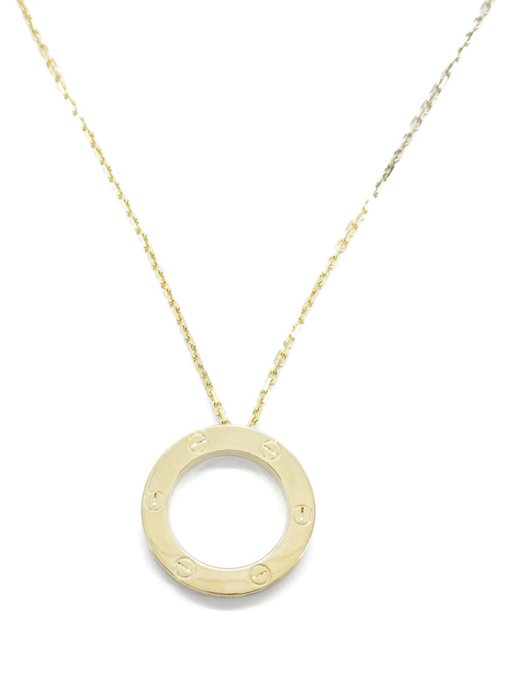 Cartier 18K黄金 Love Circle 项链（2010年典藏款） - 金色
